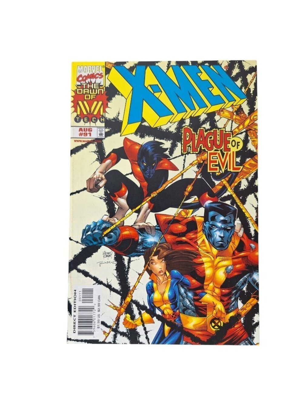 Marvel X-Men 91 Nightcrawler Colossus Comic Book